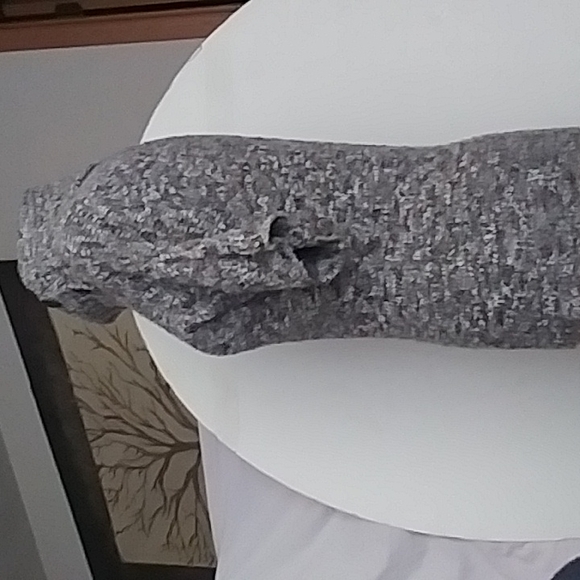 One A Earthy Asymmetrical Split Turtleneck Nubby Knit Sweater - Picture 3 of 16